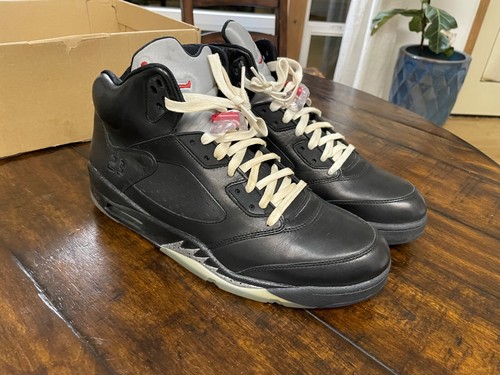 AIR JORDAN V 5 RETRO SIZE 14 BIN 23 PREMIO BLACK METALLIC SILVER 444844 001 - Picture 10 of 15