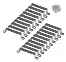 Pack of 20 Galvanised Steel Wood Side Fence Panel 4" x 4" Post Security Brackets