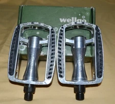 Wellgo Trekking Aluminum Pedals 9/16 Silver