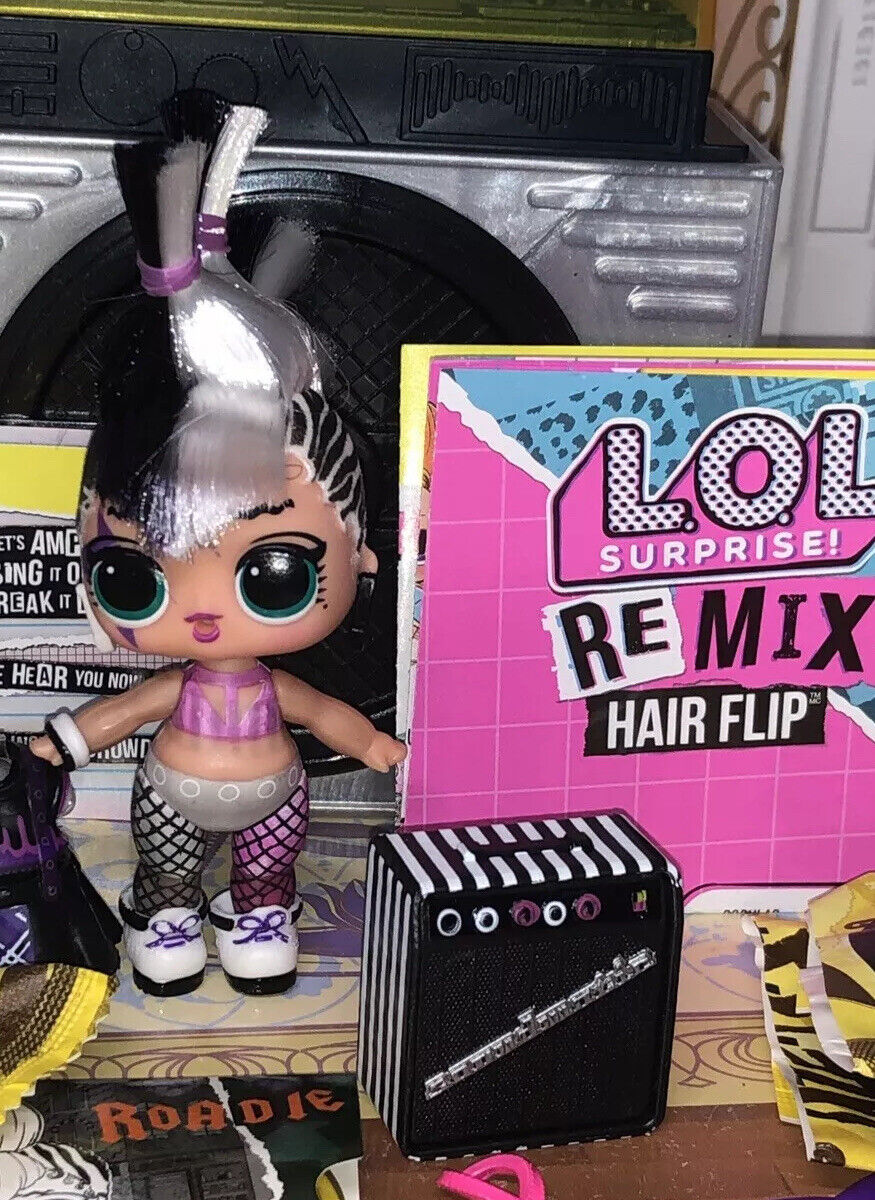 LOL Surprise ROADIE Remix Hair Flip Doll AND Sealed accessories. NEW