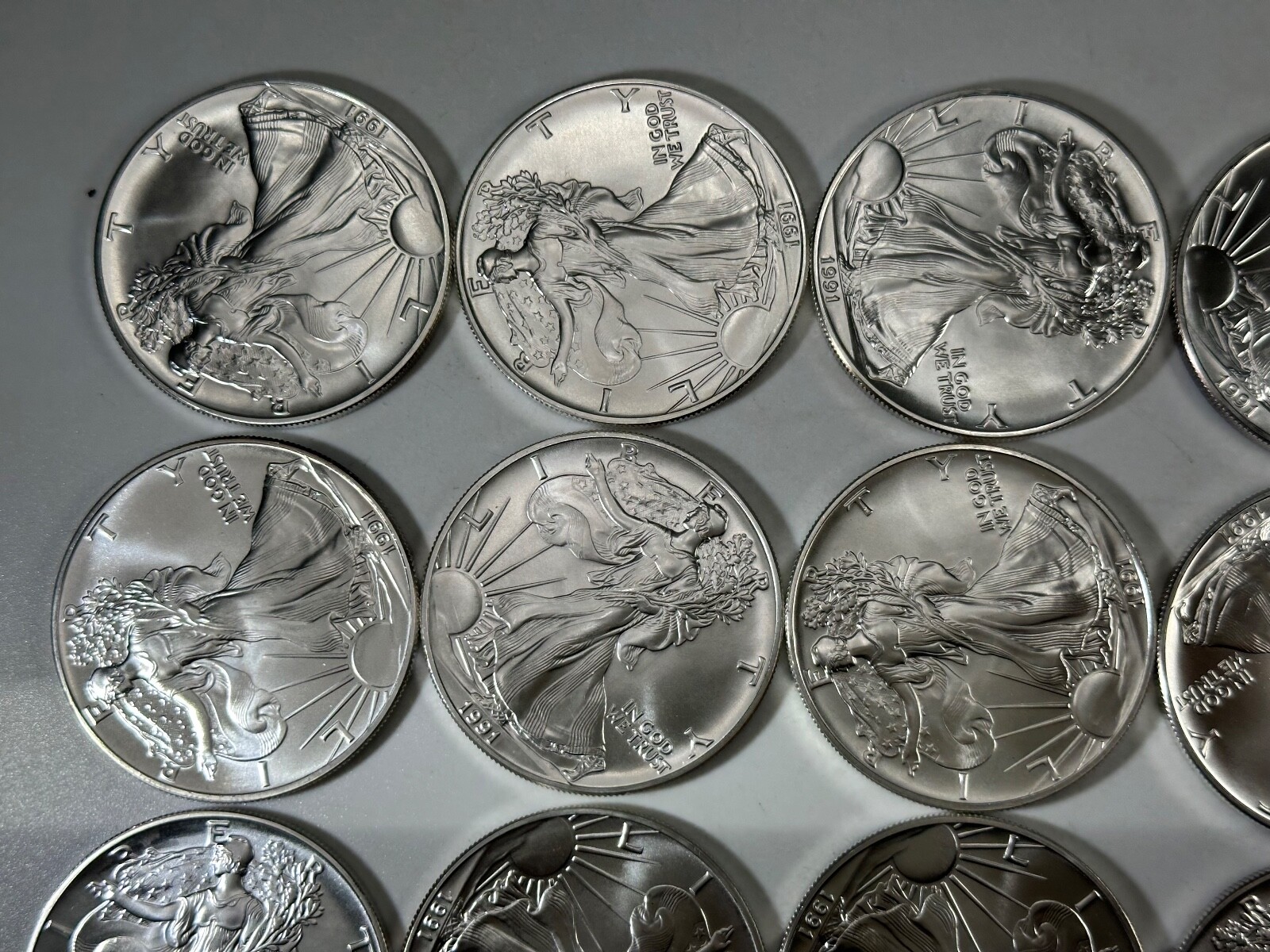 1991 AMERICAN SILVER EAGLE ROLL of 20 UNTOUCHED Best Price RIGHT NOW! FREE S&H! eBay