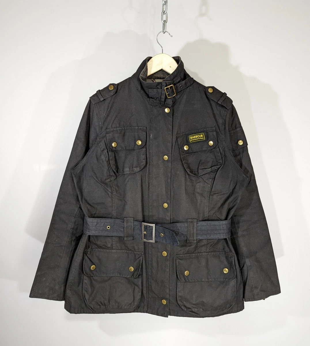 Barbour international sales motorcycle jacket womens