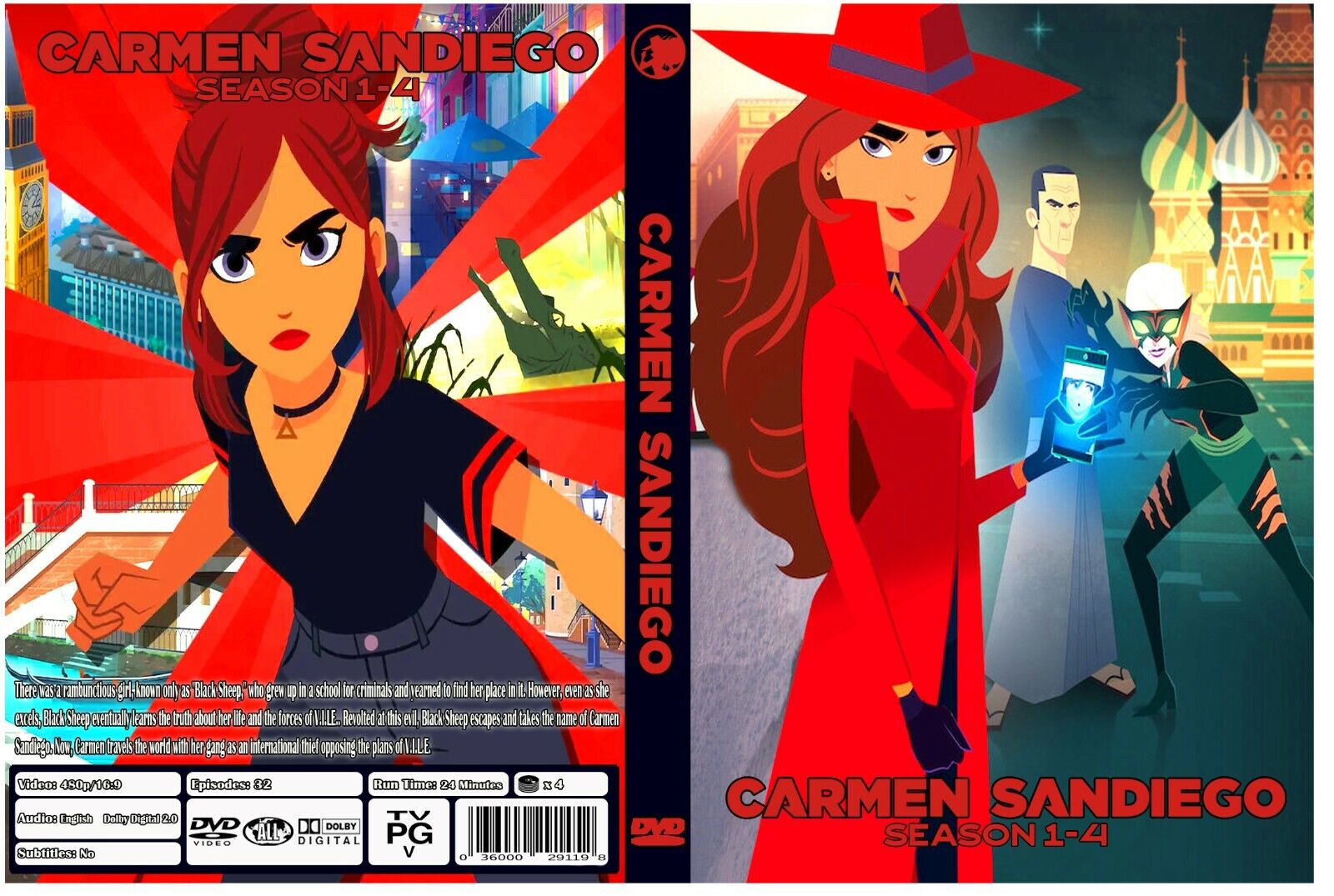 Carmen Sandiego 2019 Animated Series Season 1-4 English Dubbed | eBay