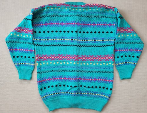 Vintage St Bernard Knit Cardigan Sweater Multicolour Womens UK 10-12 BNWT - Picture 2 of 13