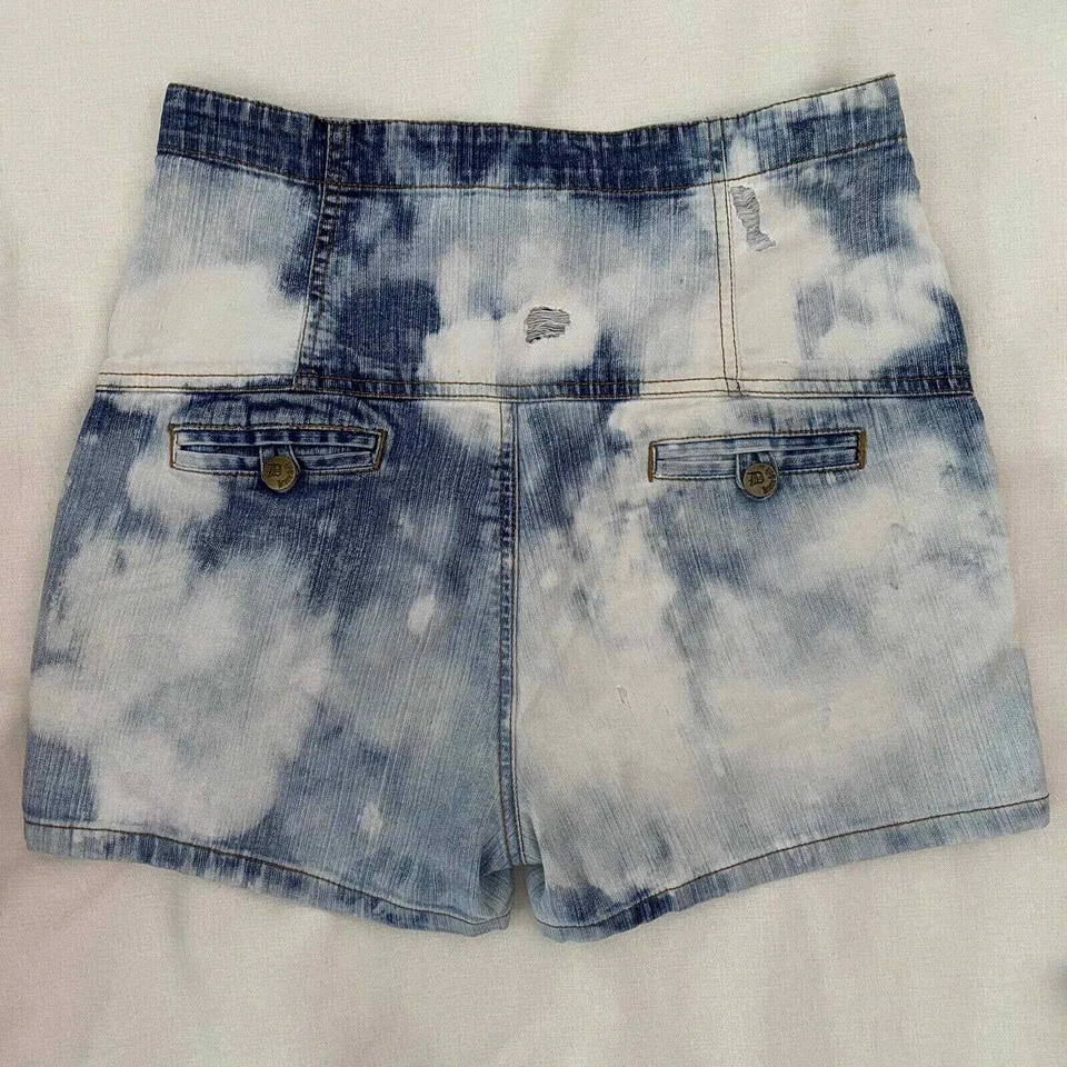 Pantalones cortos Drama Gold para mujer mamá tiro alto 5 Foto 2 de 4