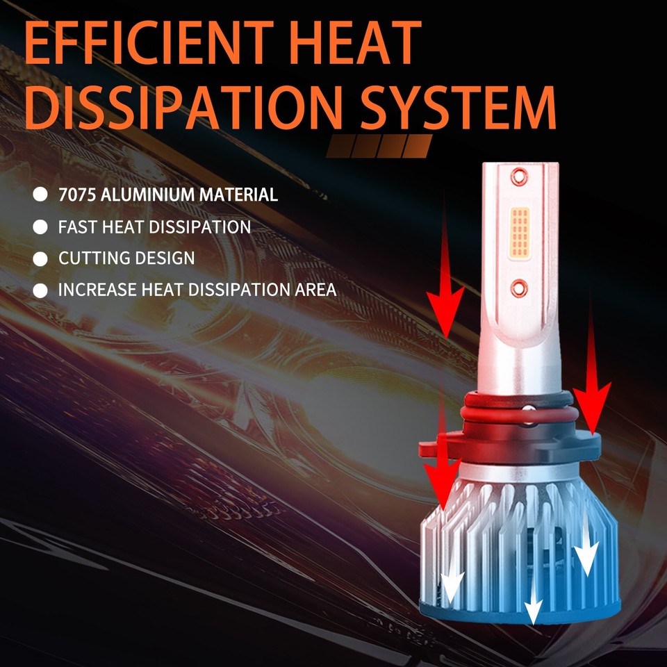 For Honda Accord 20082015 6x LED Headlight Bulbs Kit High Low Beam