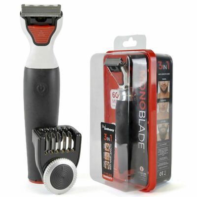 Paul Anthony 3in1 Mono Klinge Trimmer Trimm Rasur Frisuren Haare Männer Bartpflege