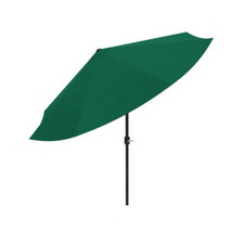 Market Umbrella Patio Canopy Shade Garden 10' Aluminum Auto Tilt Brilliant Green