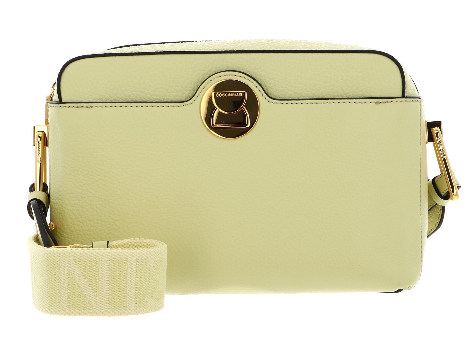 COCCINELLE Crossbody Grained Leather Lime Wash