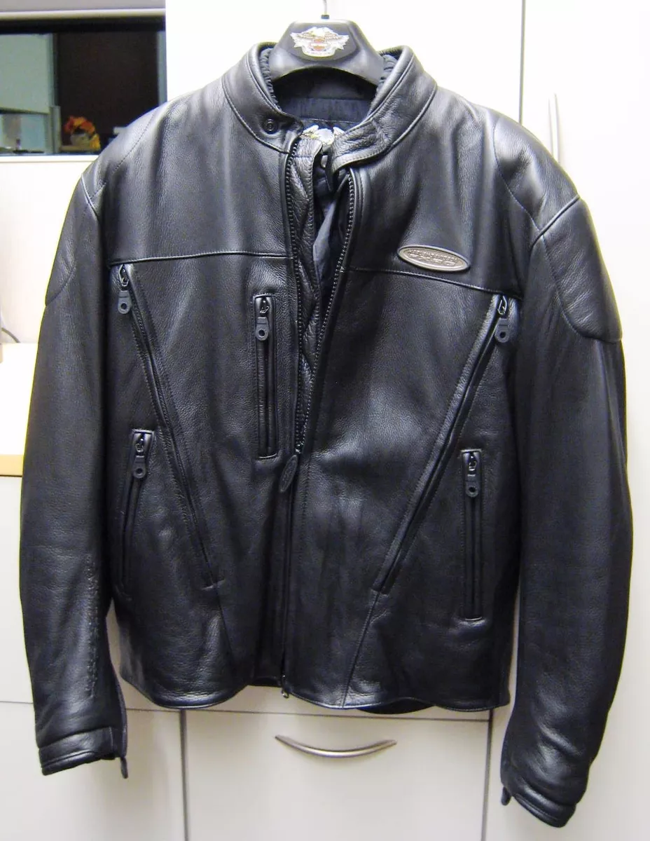 Harley Davidson Men's Leather Armored FXRG Jacket, Size Medium