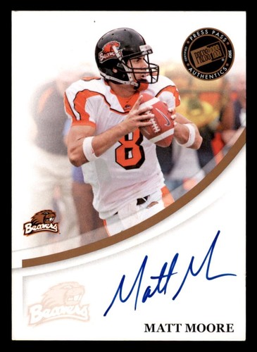 2007 Press Pass Autographs Bronze Rookie Matt Moore Oregon State Beavers/Cowboys - Picture 1 of 2