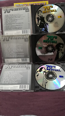 Orginal 70ziger Jahre REVIVAL Pop  3 CD`sBox 42 Titel Tina Turner The Rubettes..