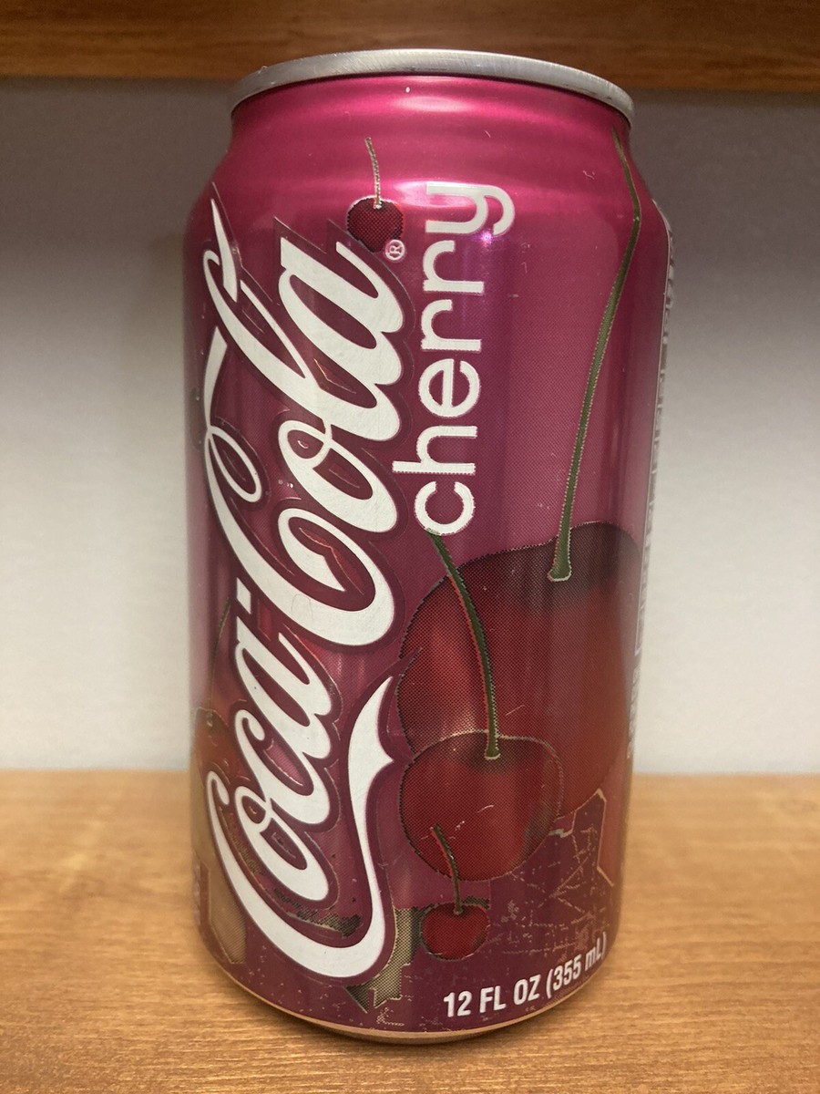 2007 USA Coca-Cola Cherry Empty 12oz Can. Drained Under Tab