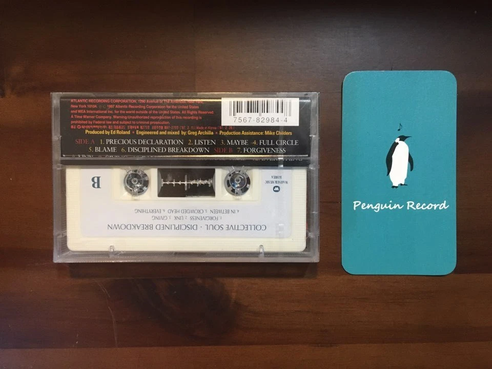 COLLECTIVE SOUL - DISCIPLINED BREAKDOWN CASSETTE TAPE KOREA EDITION SEALED - Image 3 of 3