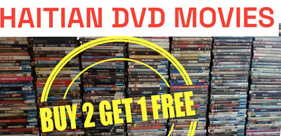 lot of brand new Haitian Movies Creole DVD - PICK & CHOOSE (BUY 2, GET 1 FREE)