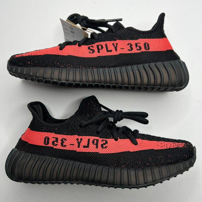 Adidas Yeezy Boost 350 v2 Core Black Red BY9612 Size 5.5