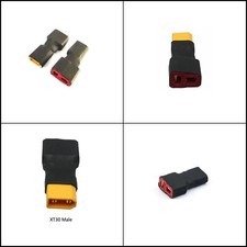 LinsyRC 5pcs T-Plug Female Connector to XT30 Male Connector no Wire Adapter