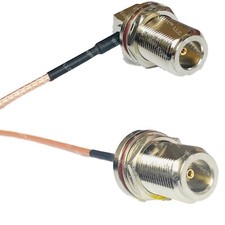 RG316 N Female Bulkhead Angle to N FEMALE BULKHEAD RF Cable Rapid-SHIP LOT