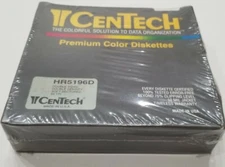 New Vintage CenTech Premium Disk Diskettes HR 5196D Double Sided 10 Mil Jacket