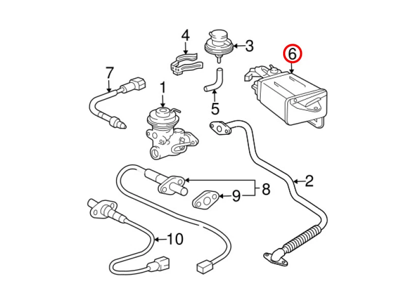 TOYOTA Genuine TACOMA 4RUNNER 1996-2000 Charcoal Canister 77740-35392 OEM - Image 3 of 4