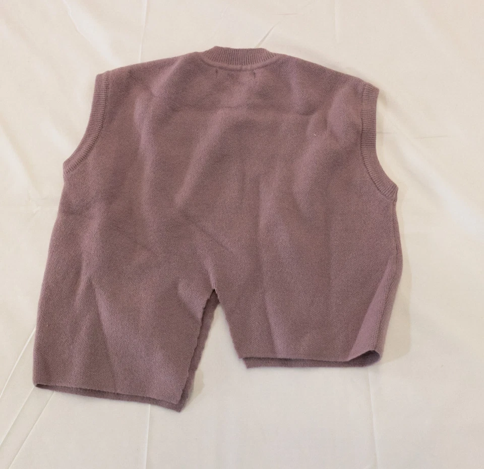 Shein Girl's Sleeveless Pocket Sweater Vest EJ1 Purple Size 110 lbs US 14/16 - Image 3 of 3