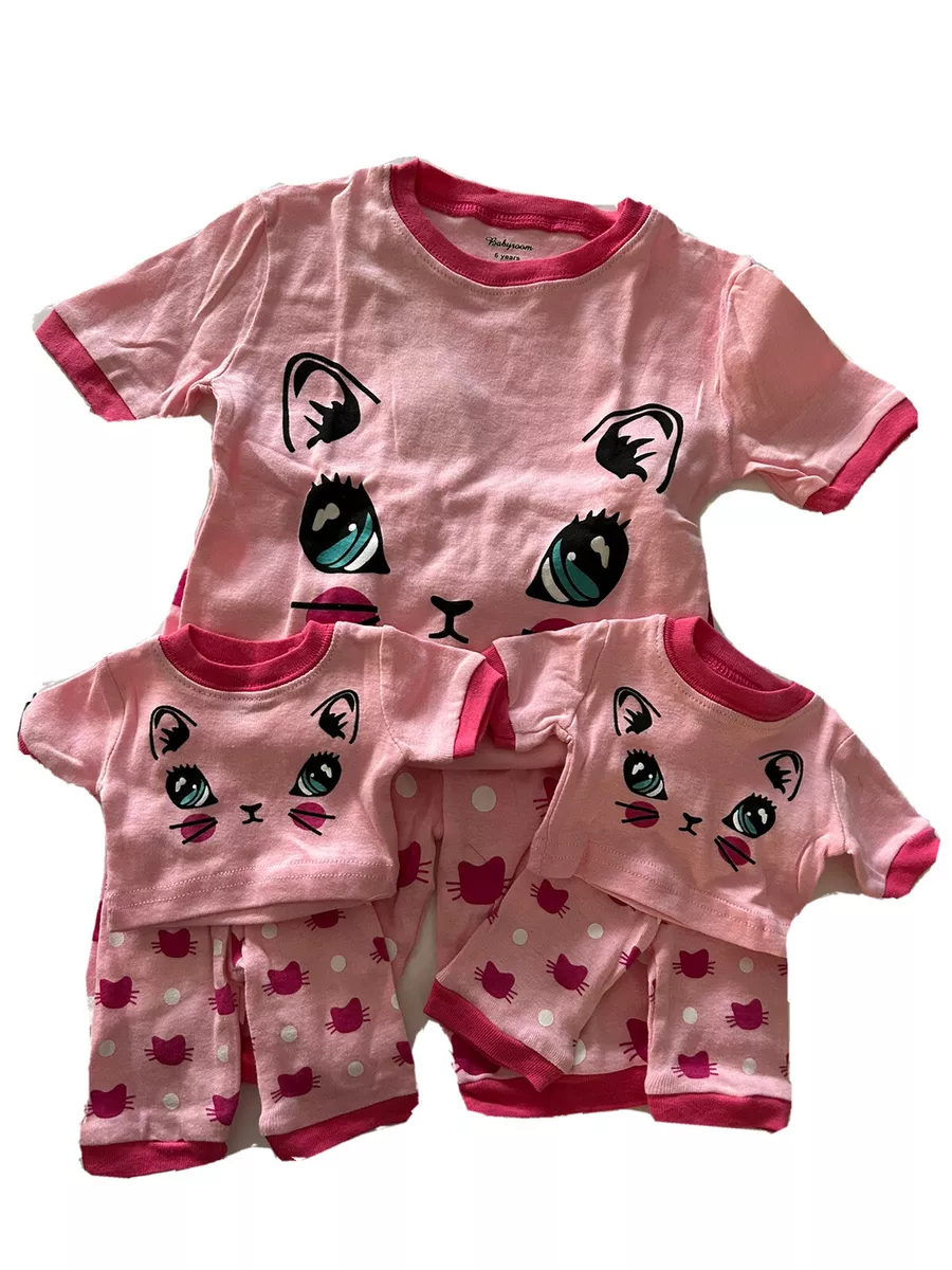 Matching cat pajamas sales