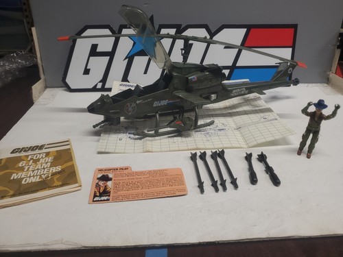 Vintage GI Joe Working Dragonfly 100% Wild Bill 1983 Hasbro File Card And Prints