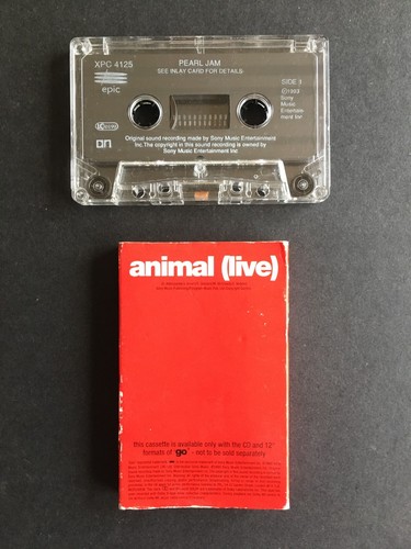 Pearl Jam - Animal (Live) - Cassette Tape Single XPC4125 - Picture 2 of 2