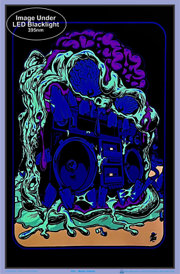 Master Blaster by Dirty Donny Blacklight Poster 23
