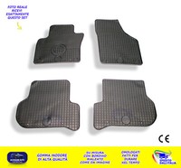 Matten Seat Leon 2005>2009 IN Gummi Teppiche Auto Auf Messen Anti-Rutsch Set 4