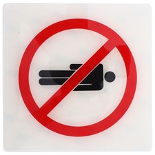  Safety No Entrance Sign Stickers Machine Warning Decals Trespassing