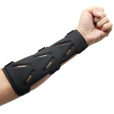 lenpestia Archery Arm Guard, Adjustable Bow Armguard, Large, black