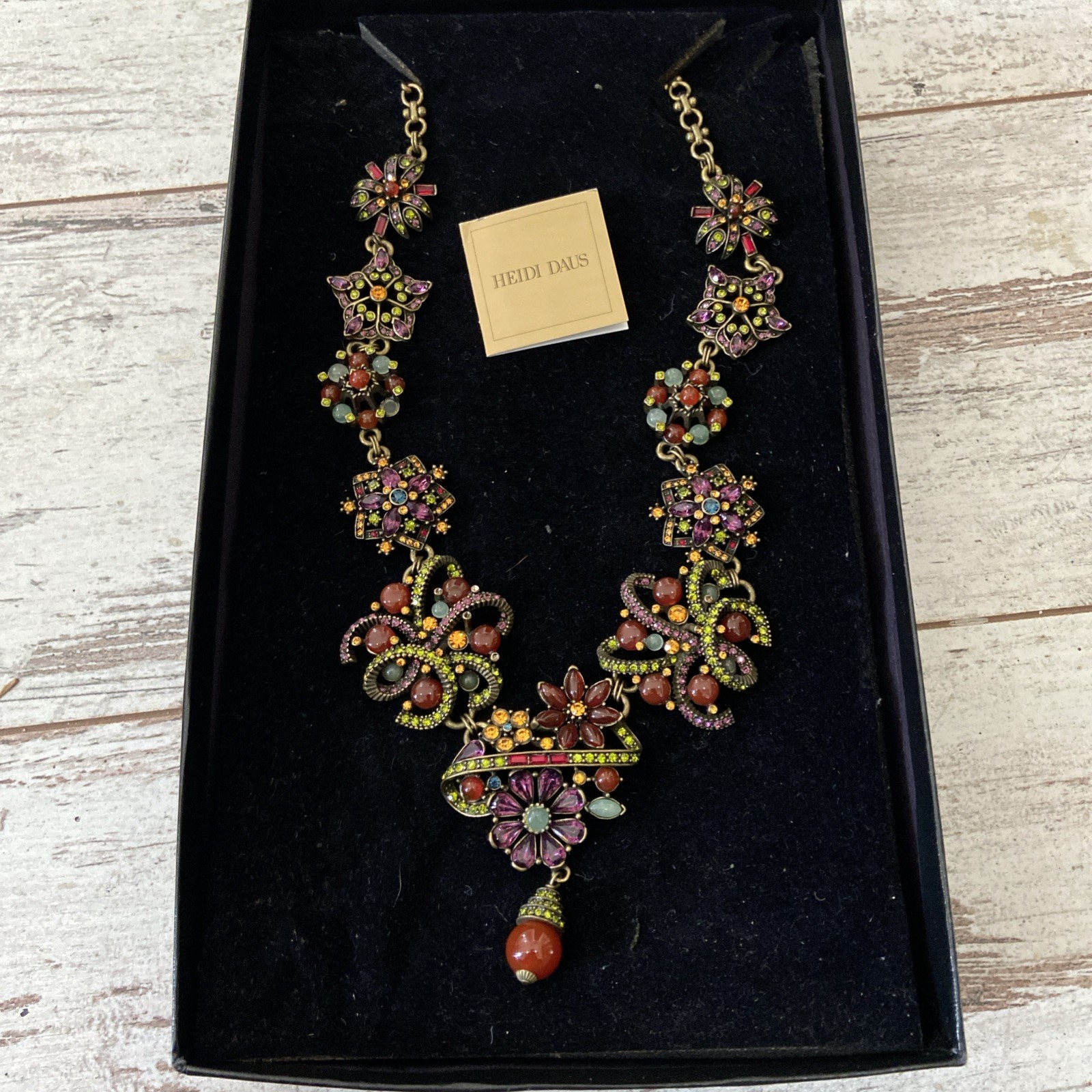 Vintage Heidi Daus Signed Statement Necklace - image 1
