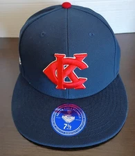 KANSAS CITY MONARCHS EBBETS FIELD FLANNELS JACKIE ROBINSON 1945-1956 7 3/8 HAT