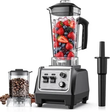 Blender for Smoothies with 1800 Watt Motor Powerful Countertop Blenders Black 