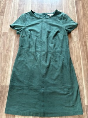 Esprit Kleid Damen, Größe L (40) Neuwertig Grün Top Zustand Wildleder optisch 
