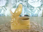 Spring Bright Yellow Bird on Nest Vintage Planter; McCoy? Or Shawnee?