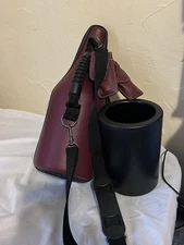 Caddy O Black Tote Wine Bottle Carrier Cooler Chiller Insulated Zipper FREE SHIP