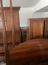 Complete Ethan Allen Bedroom Set with Armoire and Desk/Bureau Cherry Finish