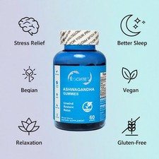 Nutrition Ashwagandha Gummies 60 Gummies Improve Sleep Health for Women Men