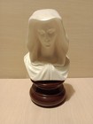 Virgin Mary Praying Figure- No Makers Mark- Alabaster?-weighs 502g-Has Faults-