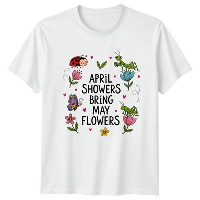Aprilschauer bringen Mai Blumen Damen T-Shirt Frühling Natur Geschenk für Sie