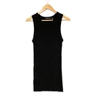 Country Road Dress Womens L Black Rib Knit Tank Sleeveless Mini Stretch 54007