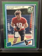 2025 Panini Donruss - Rated Rookie Graham Mertz #347 Press Proof Green (RC)