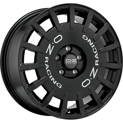 Alufelgen OZ RACING RALLY RACING 17'' 7J 5x100 ET 35 68 GLOSS BLACK SILVER LETTER