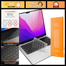 Ultra Thin Keyboard Cover Protector for MacBook Pro/Air 13/15, Clear, US ANSI La