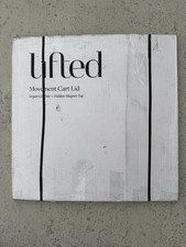 Lifted Movement Cart Lid White Vegan Leather Magnetic Top Weight Exercise