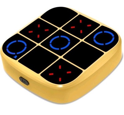 Tic-Tac-Toe Bolt Game, 4-in-1 Handheld Puzzle Games Console, New