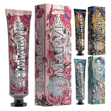 Marvis Whitening Toothpaste, Mint ,Rose 85ml, Promotes the Natural Whitening