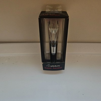 Rabbit Super Aerator Wine Pourer Decanter Bar Tool w/ Box